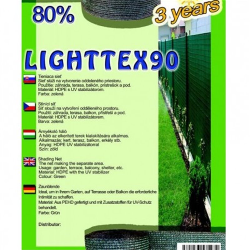 Trebor Sieť tieniaca Lighttex 2x10m zelená 28541