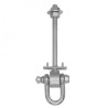 Trebor Uchytenie hojdačky typu &quotD&quot zinkové M12x120mm MHD 120
