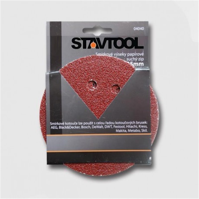 STAVTOOL Výsek - suchý zips p125mm/P4 KL04040