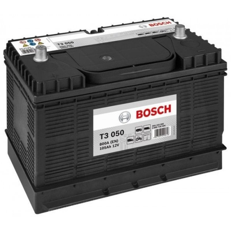 BOSCH T3 105 Ah Autobatéria 12V , 800 A, ĽAVÁ !!! 0 092 T30 500