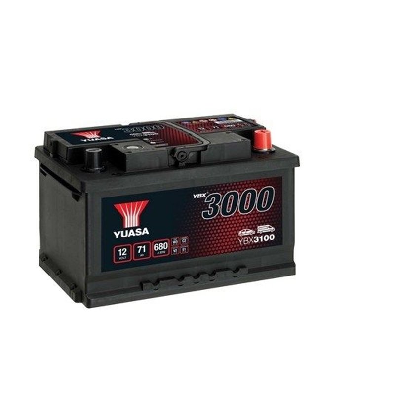 YUASA 71Ah Autobatéria12V , 680A , YBX3100