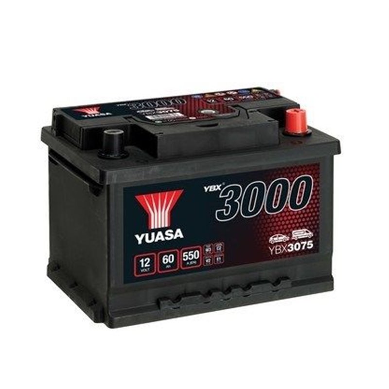 YUASA 60Ah Autobatéria12V , 550A , YBX3075