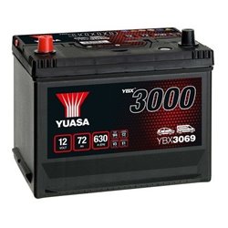 YUASA 72 Ah Autobatéria12V ,630 A ,YBX3069