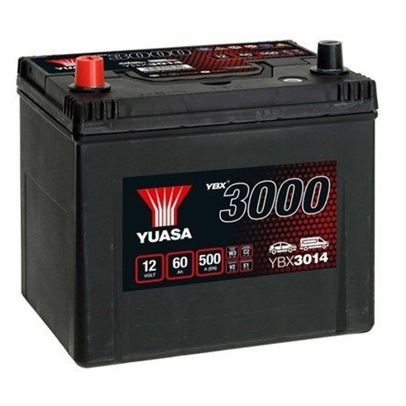 YUASA 60Ah Autobatéria12V , 500A , ĽAVÁ!!! YBX3014