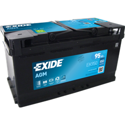 EXIDE AGM 95Ah AutobatériaStart-Stop 12V , 850A , EK950