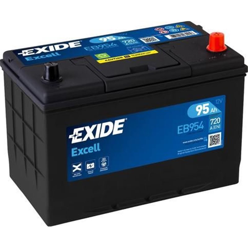 EXIDE Excell 95Ah Autobatéria, 12V , 760A , EB954