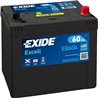 EXIDE Excell 60Ah Autobatéria, 12V , 480A , EB604