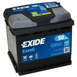EXIDE Excell 50Ah Autobatéria12V , 450A ... ĽAVÁ !!! EB501