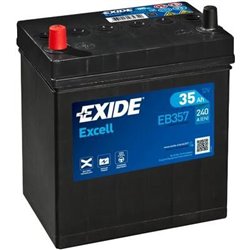 EXIDE Excell 35Ah Autobatéria, 12V , 240A ... ĽAVÁ !!! EB357