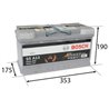 BOSCH S5 95 Ah Autobatéria12V , 850 A, 0 092 S5A 130