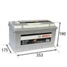 BOSCH S5 100 Ah Autobatéria12V , 830 A, 0 092 S50 130