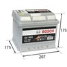 BOSCH S5 52Ah Autobatéria12V , 520A , 0 092 S50 010
