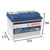 BOSCH S4 70Ah Autobatéria12V , 650A , 0 092 S4E 080