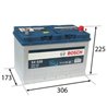 BOSCH S4 95 Ah Autobatéria12V , 830 A , 0 092 S40 280