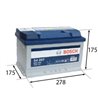 BOSCH S4 72Ah Autobatéria12V , 680A , 0 092 S40 070