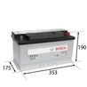 BOSCH S3 90 Ah Autobatéria12V , 720 A ,0 092 S30 130