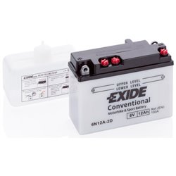 EXIDE motobatéria 6V, 12AH, 100A, 6N12A-2D