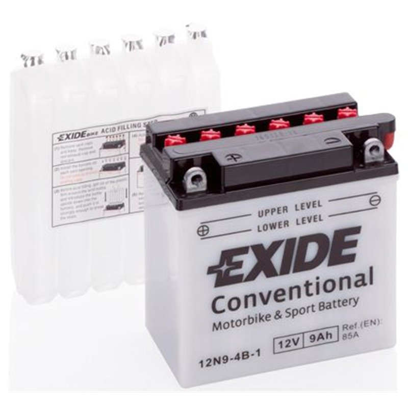 EXIDE motobatéria, 9Ah, 85A, 12V, 12N9-4B-1