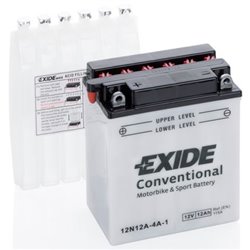 EXIDE motobatéria 12 V, 12 Ah, 115 A, 12N12A-4A-1