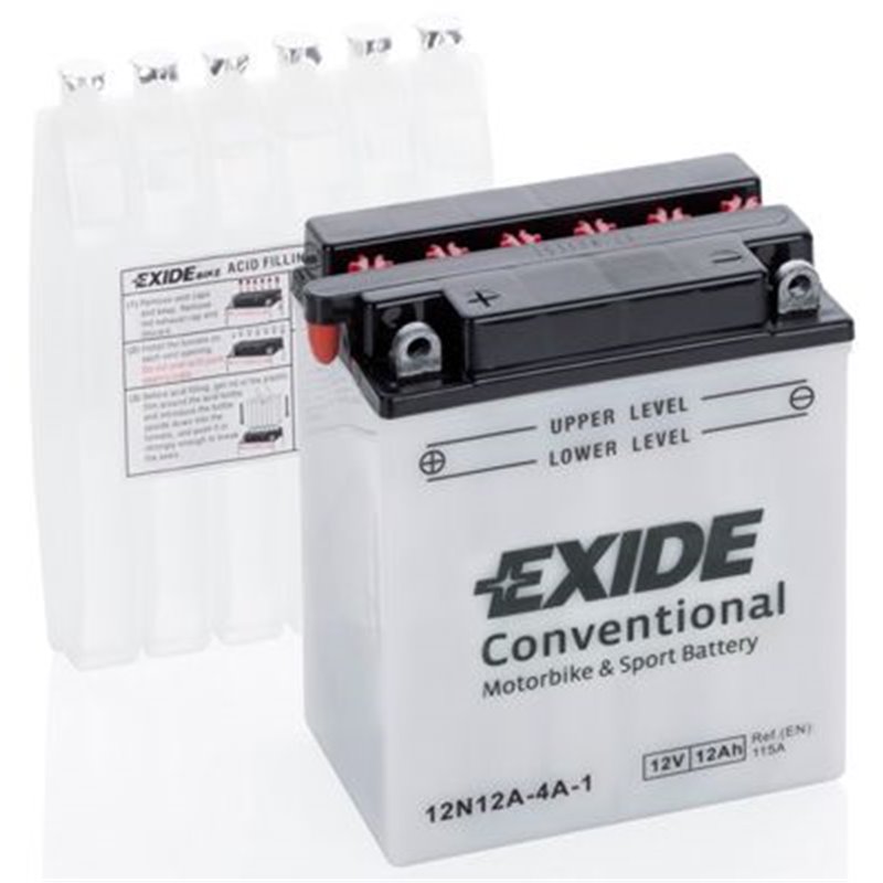 EXIDE motobatéria 12 V, 12 Ah, 115 A, 12N12A-4A-1