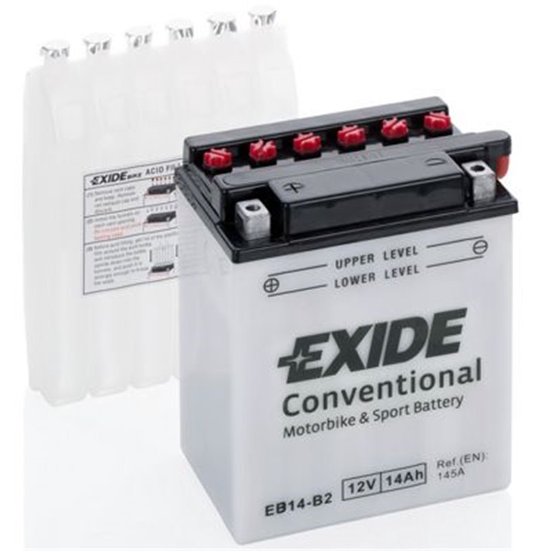 EXIDE motobatéria 12 V, 14 Ah, 145 A, EB14-B2