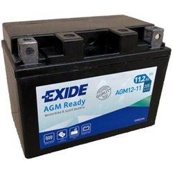 EXIDE motobatéria AGM , 12 V, 11,2 Ah, 205 A, AGM12-11