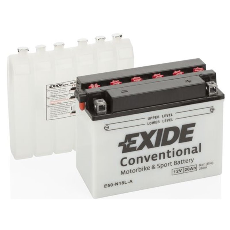 EXIDE motobatéria 12 V, 20 Ah, 260 A, E50-N18L-A