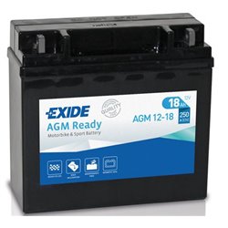 EXIDE motobatéria 12 V, 18 Ah, 250 A, AGM12-18