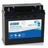 EXIDE motobatéria 12 V, 18 Ah, 250 A, AGM12-18