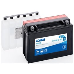 EXIDE motobatéria 12 V, 21 Ah, 350 A, ETX24HL-BS
