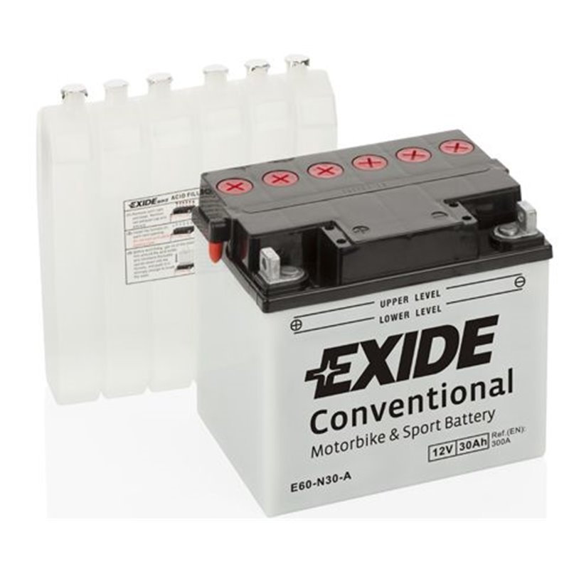 EXIDE motobatéria 12 V, 30 Ah, 300 A, E60-N30-A