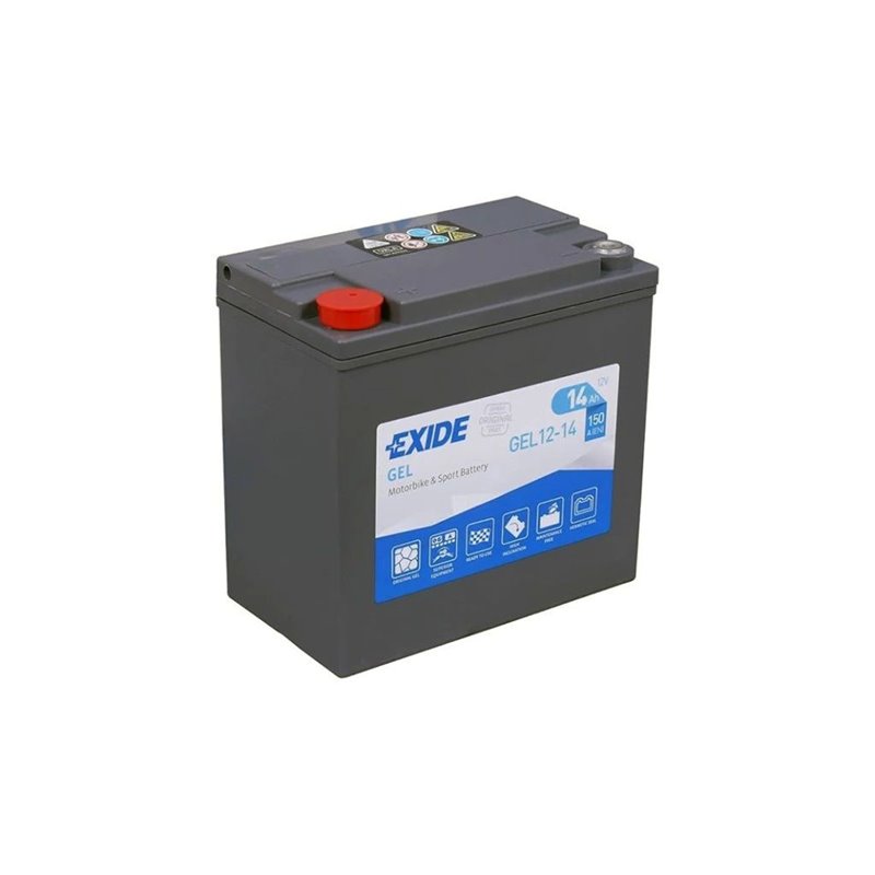 EXIDE motobatéria 12 V, 14 Ah, 150 A, GEL12-14