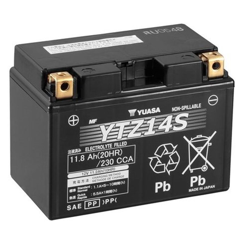 YUASA motobatéria 12 V, 11,8 Ah, 230A, YTZ14S
