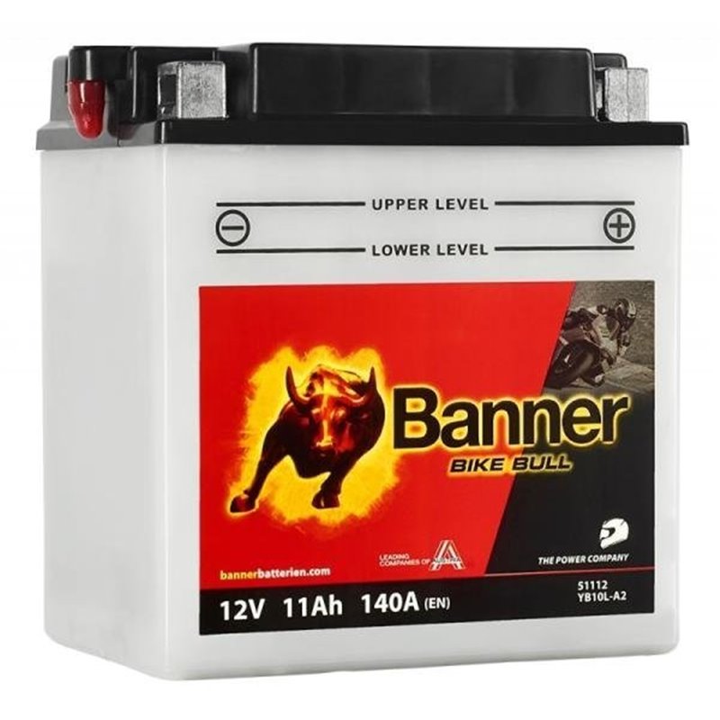 Banner Bike Bull 11AH Motobatéria 12V 140A YB10L-A2 51112