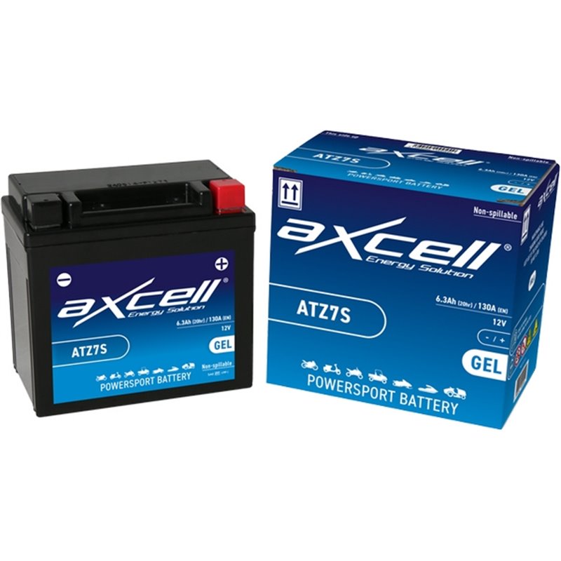 AXCELL motobatéria 12V 6Ah GEL, ATZ7S GEL