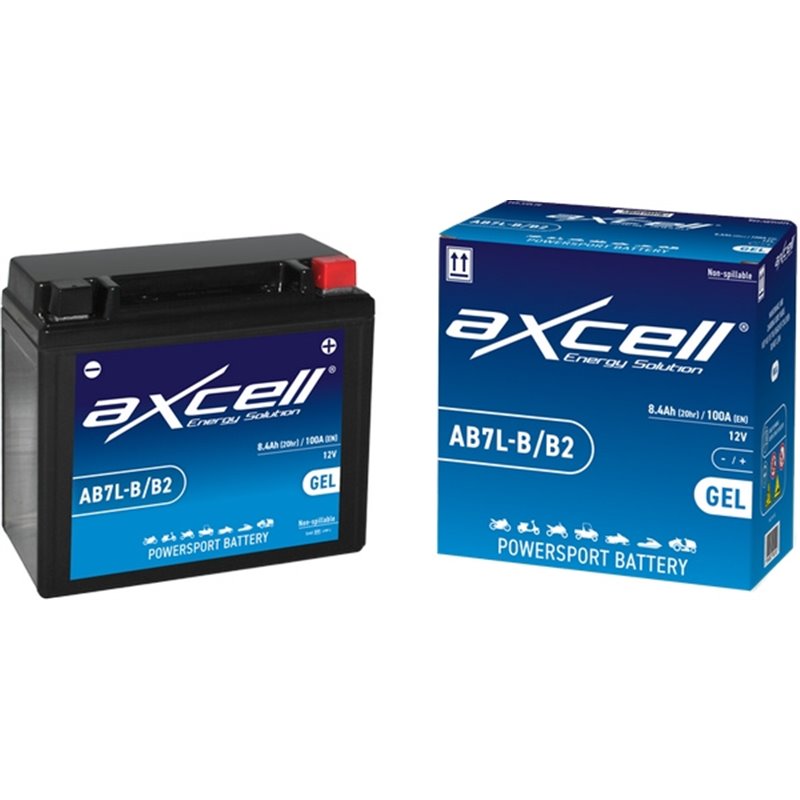 AXCELL motobatéria 12V 8Ah GEL, AB7L-B/B2 GEL