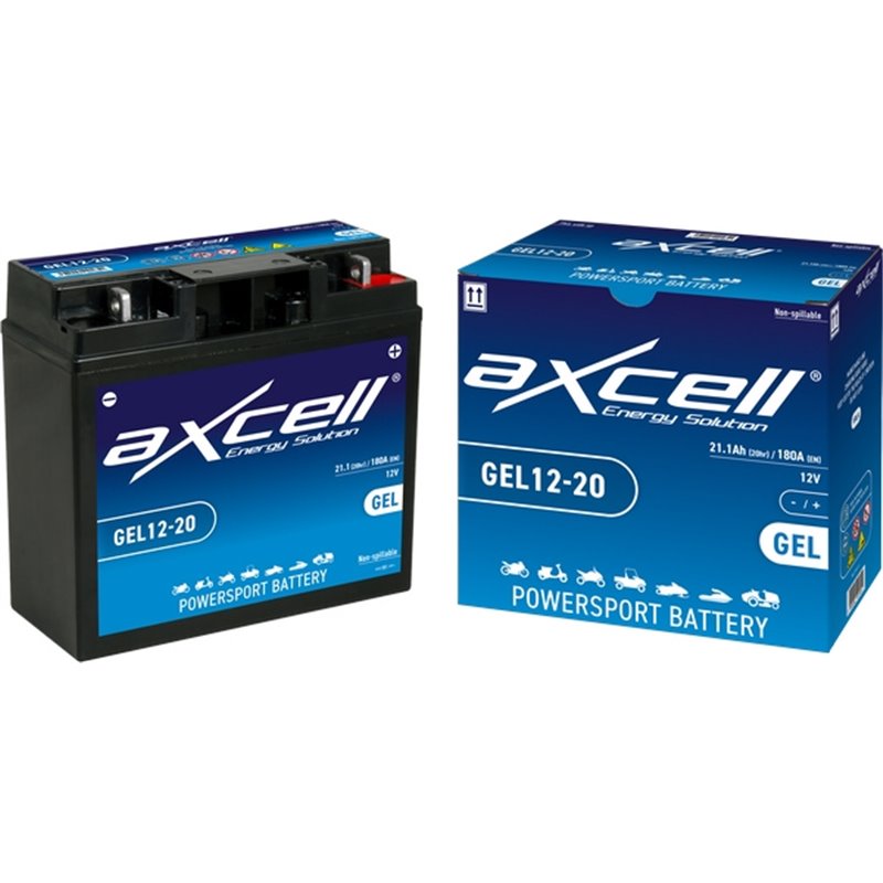AXCELL motobatéria 12V 20Ah GEL - GARDEN, GEL12-20