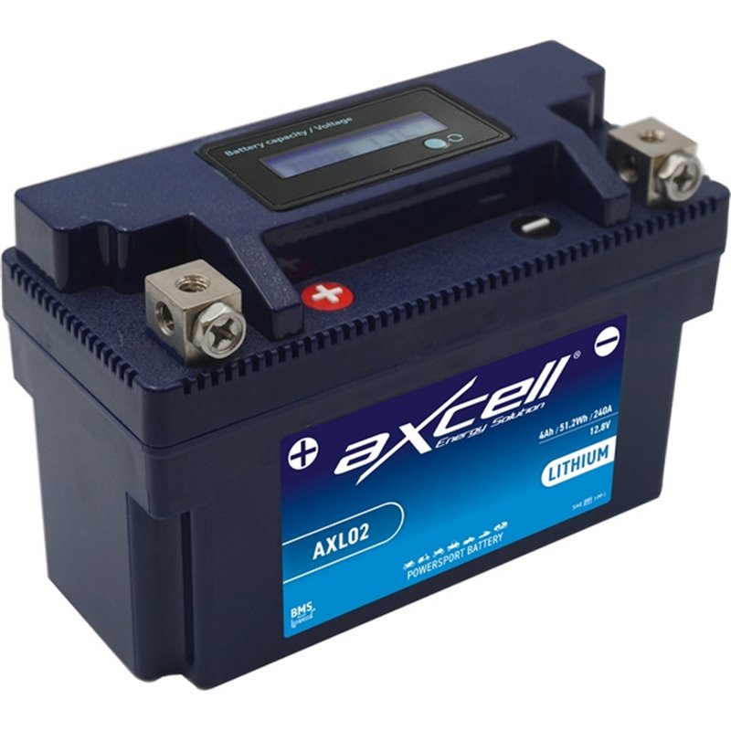 AXCELL motobatéria 12,8V 4Ah LITHIUM, AXL02