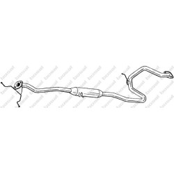 Stredný tlmič výfuku BOSAL 287-169