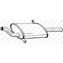 Koncový tlmič výfuku BOSAL 145-033