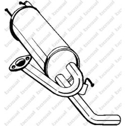 Koncový tlmič výfuku BOSAL 282-441