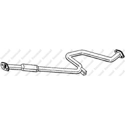 Stredný tlmič výfuku BOSAL 285-233