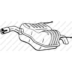 Koncový tlmič výfuku BOSAL 185-001