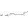 Stredný tlmič výfuku BOSAL 292-045