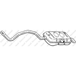 Koncový tlmič výfuku BOSAL 281-829