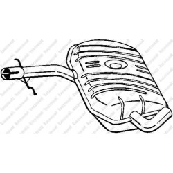 Stredný tlmič výfuku BOSAL 233-337