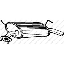 Koncový tlmič výfuku BOSAL 169-015