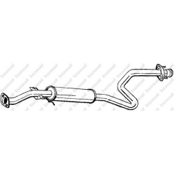 Stredný tlmič výfuku BOSAL 283-793