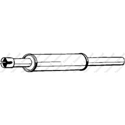 Stredný tlmič výfuku BOSAL 233-557