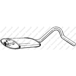 Stredný tlmič výfuku BOSAL 185-945